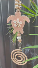 Load and play video in Gallery viewer, MOZZIE COIL HOLDER - Turtle with flower of shells
