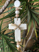 Load image into Gallery viewer, MOZZIE COIL HOLDER -White Cross with Raffia
