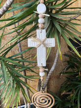 Load image into Gallery viewer, MOZZIE COIL HOLDER -White Cross with Raffia
